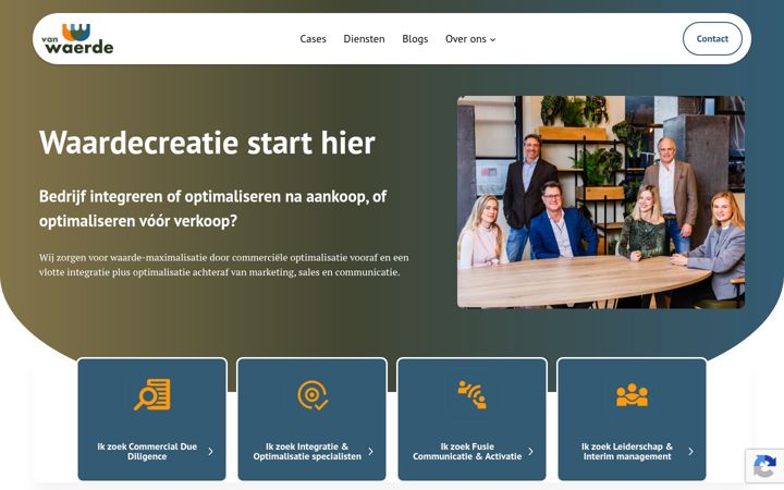 Screenshot of vanwaerde.com