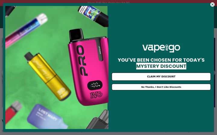 Screenshot of vapeandgo.co.uk