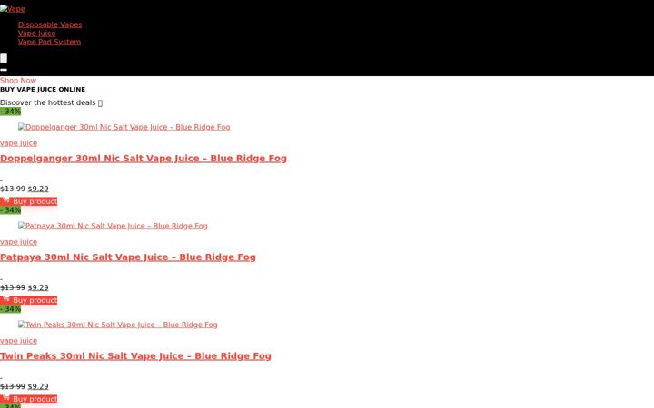 Screenshot von vapes.us.com