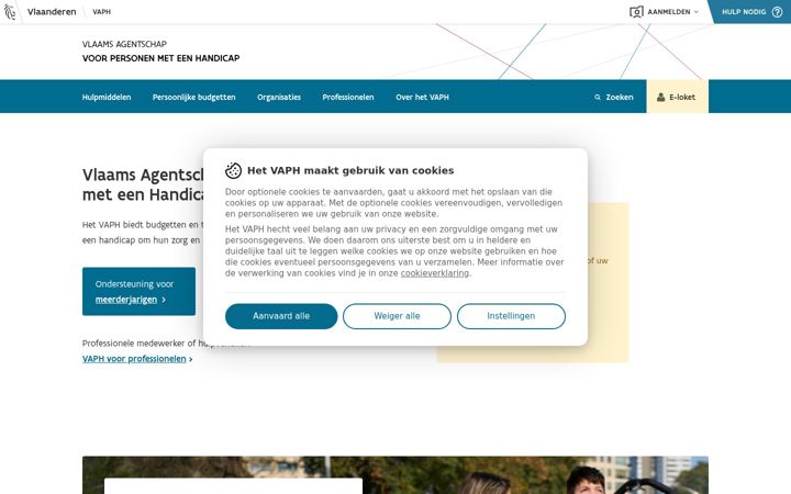 Screenshot of vaph.be