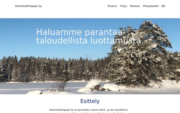 Ekrano kopija varainhallintapaja.fi