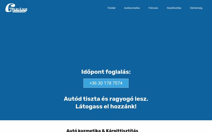 Screenshot of varazsgarazsbp.com