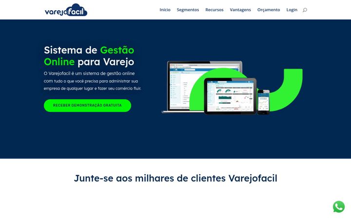 Captura de pantalla de varejofacil.com