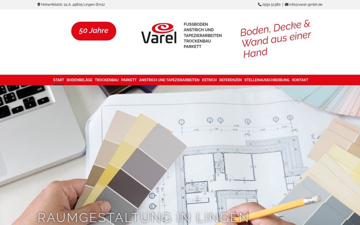 Екранна снимка на varel-gmbh.de