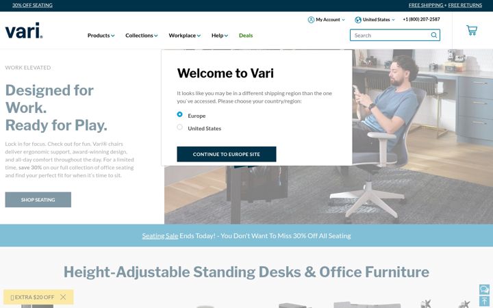 Screenshot of vari.com