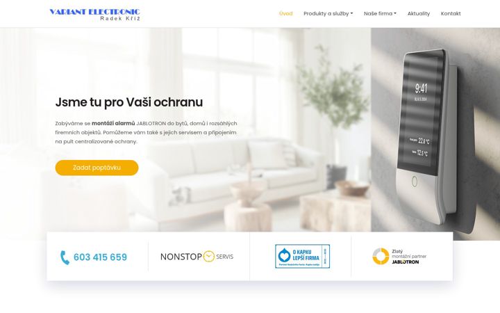 Екранна снимка на variantelectronic.cz