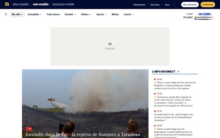 Screenshot of varmatin.com