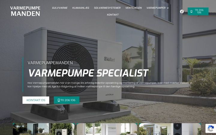 Captura de ecrã de varmepumpemanden.dk