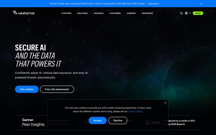 Screenshot ta' varonis.io