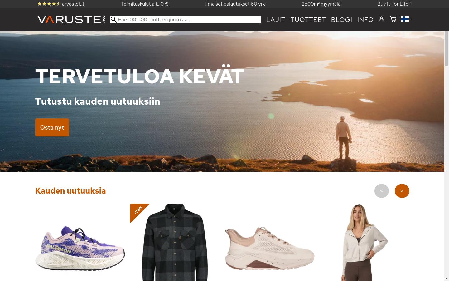 Screenshot of varuste.net