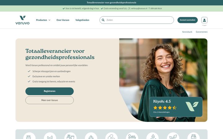 Screenshot of varuvo.nl
