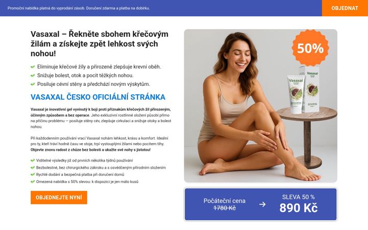 Snímek obrazovky vasaxalcesko.com