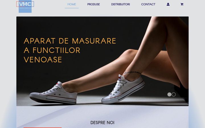 Captură de ecran a vascularconcept.ro