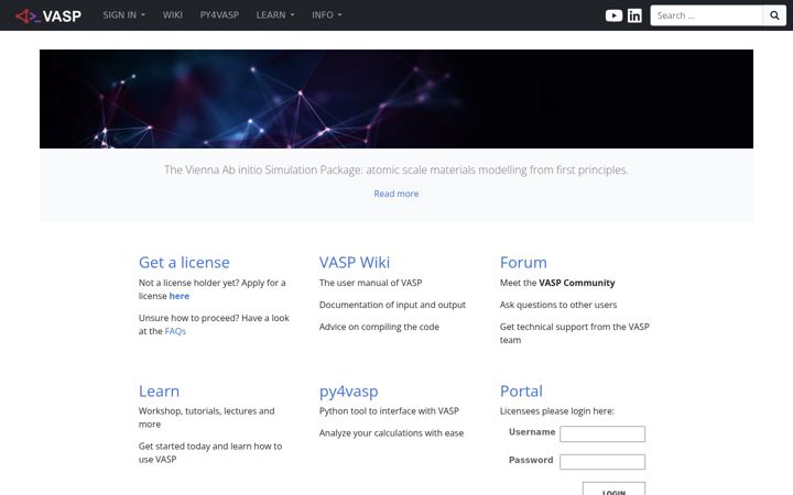 Screenshot of vasp.at