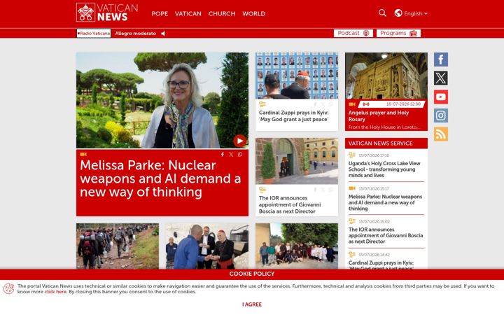 Screenshot ta' vaticannews.va
