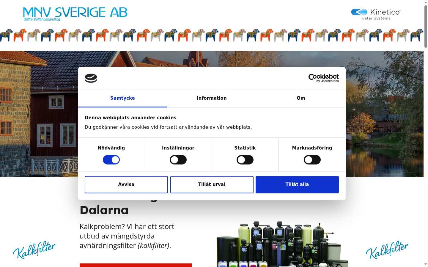 Screenshot tal-banner tal-kunsens muri qabel kwalunkwe interazzjoni