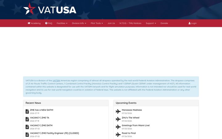 Screenshot van vatusa.net
