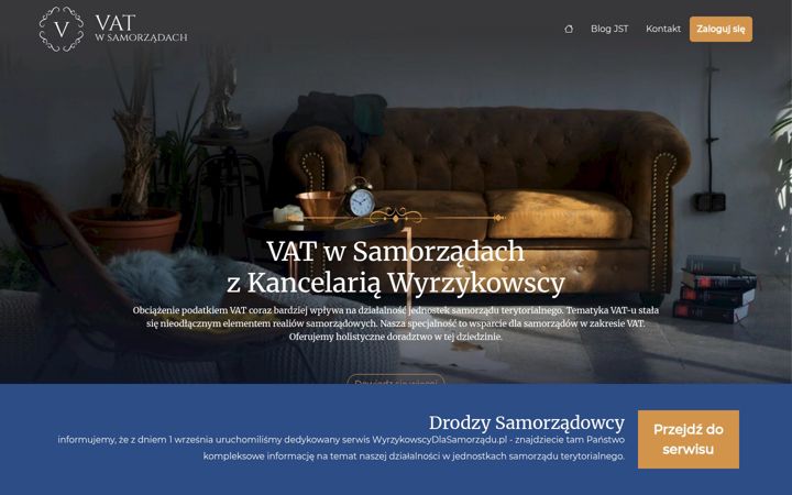 Screenshot of vatwsamorzadach.pl