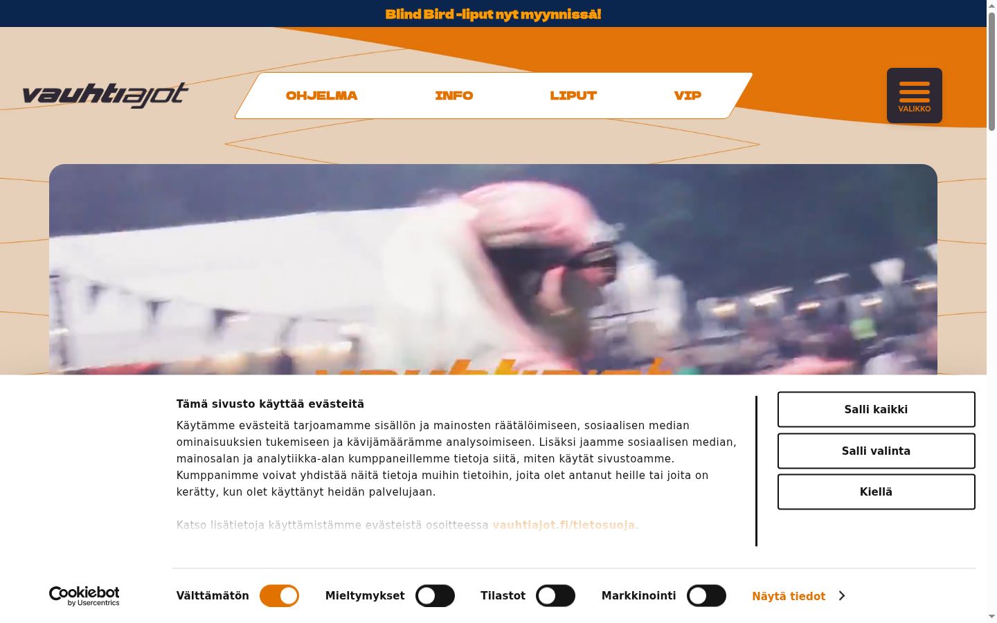 Screenshot des Einwilligungsbanners vor jeglicher Interaktion