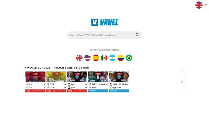 Screenshot of vavel.com