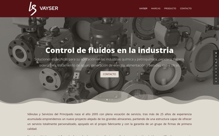 Screenshot of vayser.es