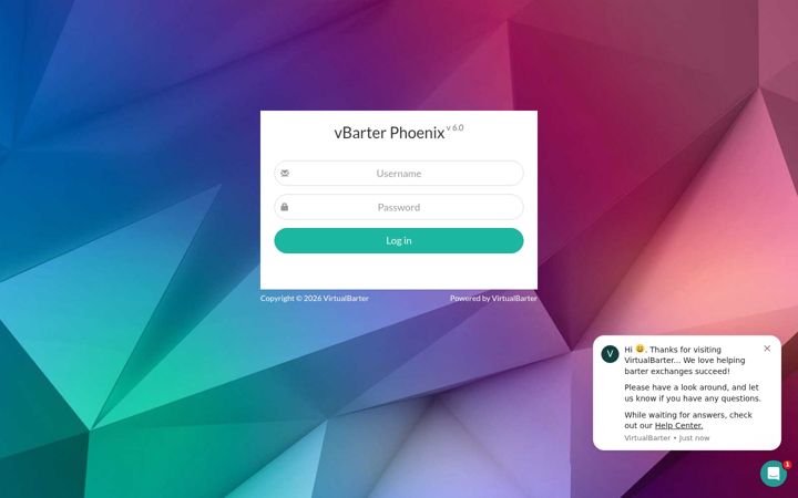 Screenshot of vbarter.com