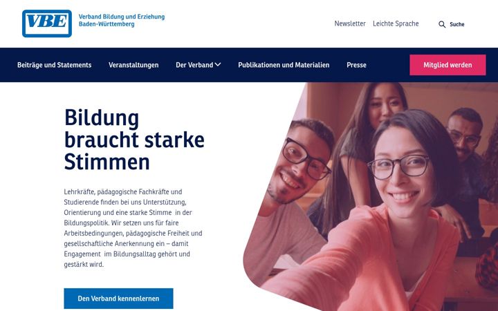 Zrzut ekranu vbe-bw.de