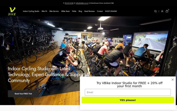 Screenshot of vbike.co.nz