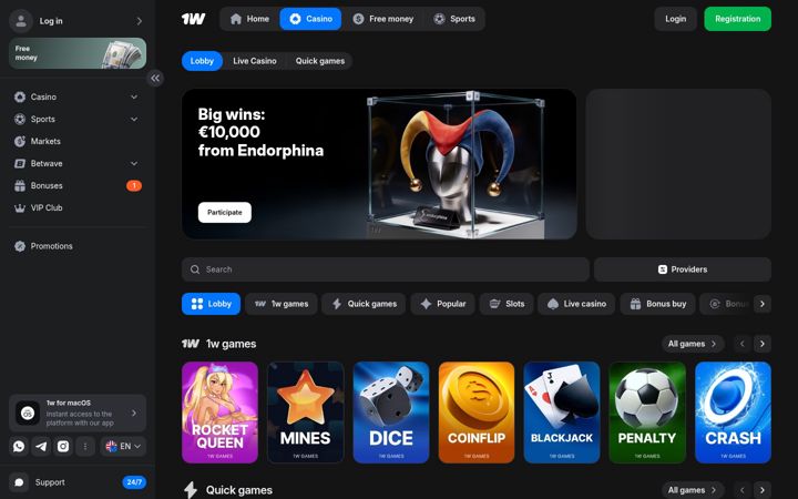 Screenshot of vbn.casino