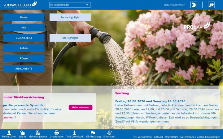 Screenshot of vbon.de