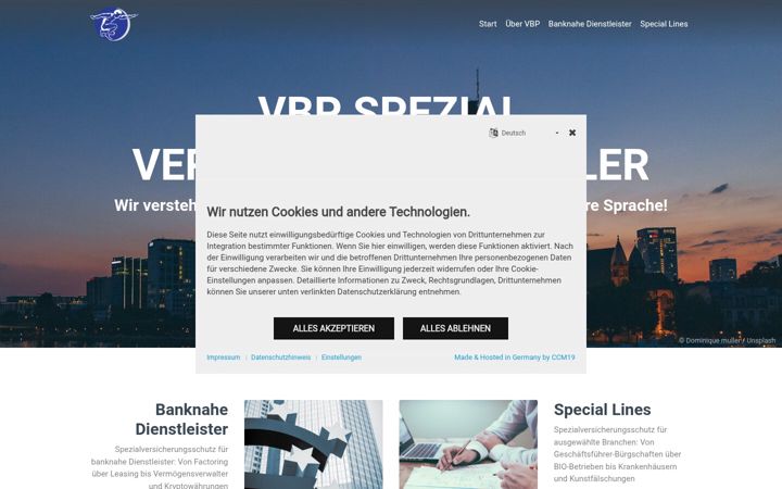 Screenshot of vbp-spezial.com
