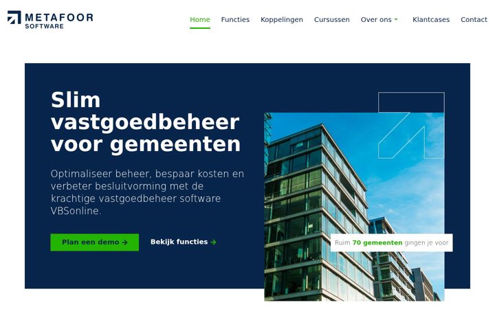 Captura de pantalla de vbsonline.nl