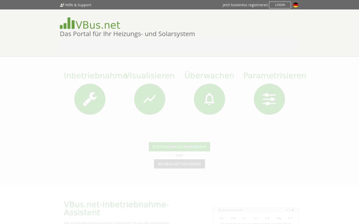 Screenshot of vbus.io