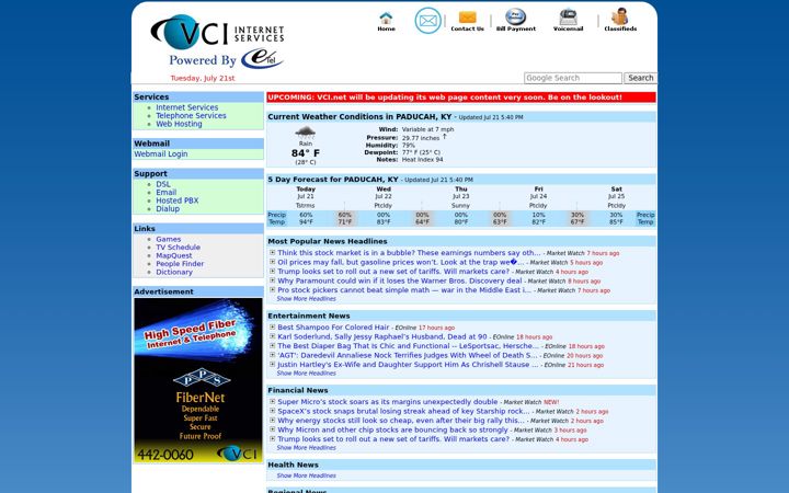 Screenshot of vci.net