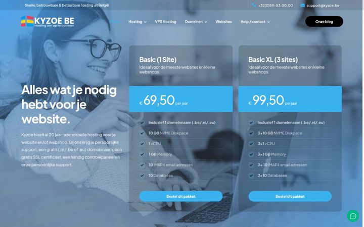 Snímek obrazovky vcloudhosting.eu