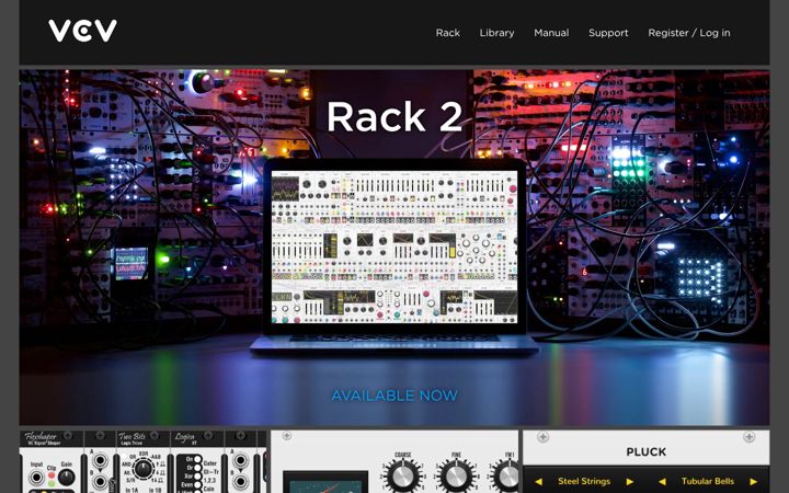 Screenshot of vcvrack.com
