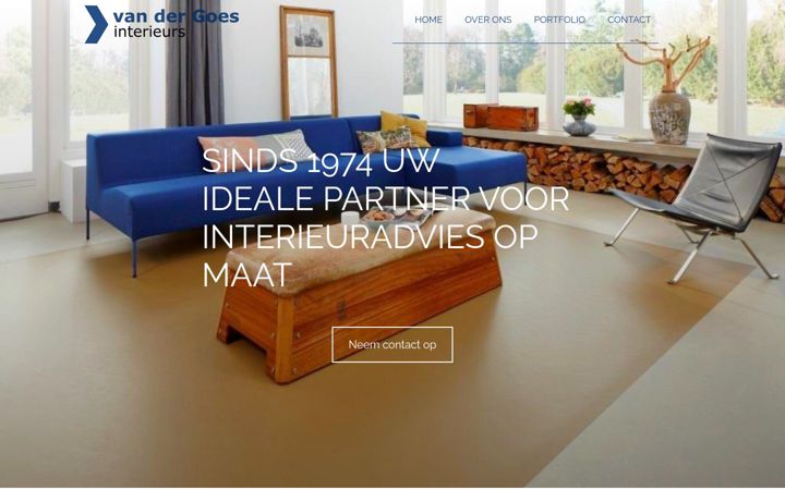 Snímek obrazovky vdgoesinterieur.nl
