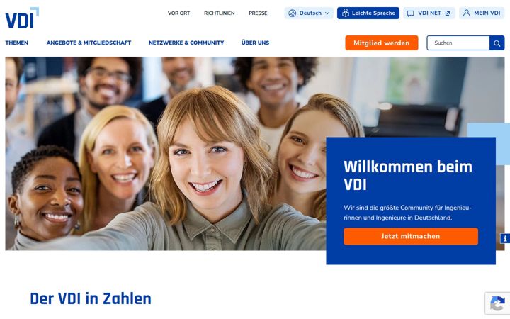 Screenshot of vdi.de
