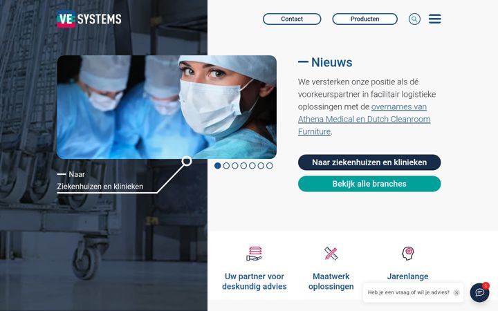 Screenshot of ve-systems.nl