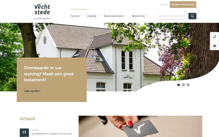 Screenshot of vechtstede.nl