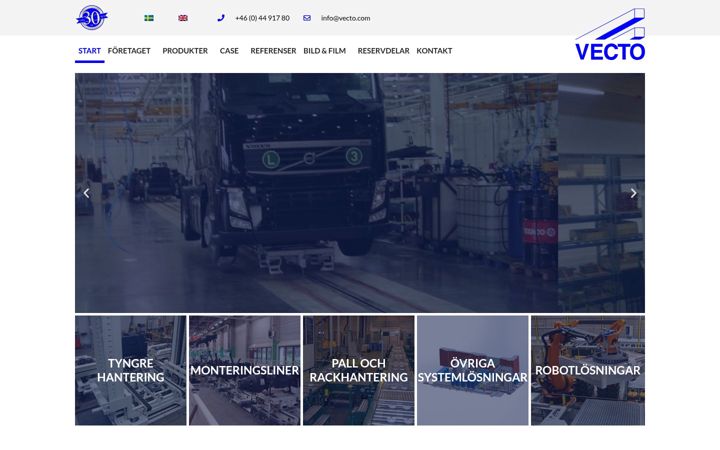 Screenshot von vecto.com