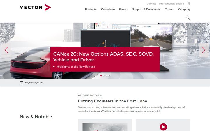 Screenshot of vector.com