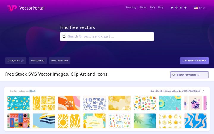 Screenshot of vectorportal.com