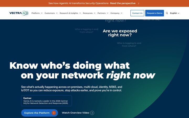 Screenshot of vectranetworks.com