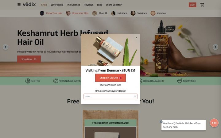Screenshot of vedix.com
