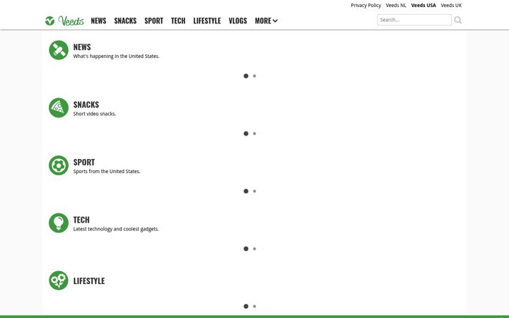 Screenshot of veeds.com