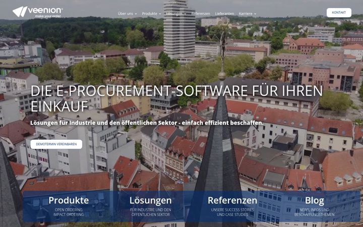 Zrzut ekranu veenion.de