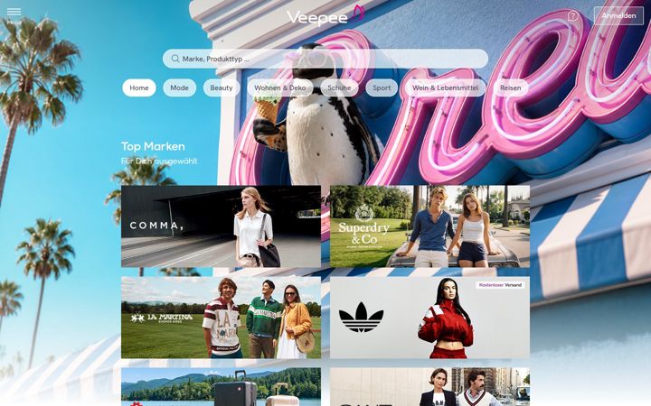 Screenshot of veepee.de