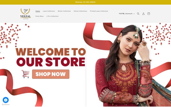 Screenshot of veezal.com