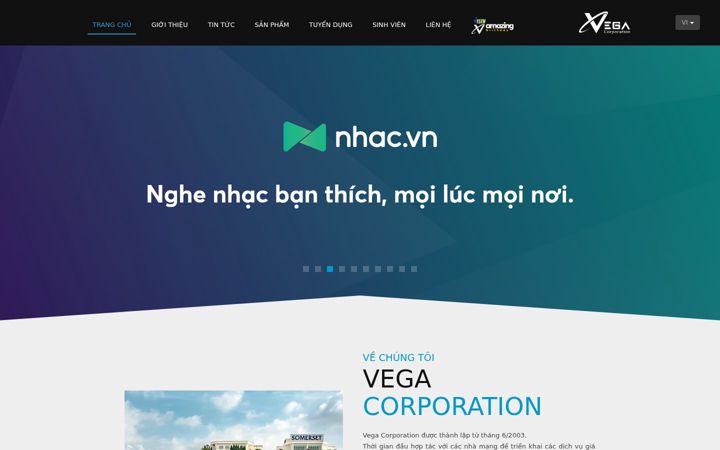 Screenshot of vega.com.vn